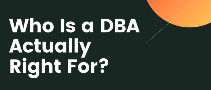 Who Is a DBA Actually Right For